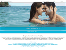 Tablet Screenshot of couplesgiftregistry.com